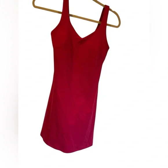 red align dress Asymmetric Cut A Line Maxi Dress Red